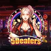 Cinco flores floreciendo